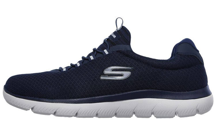 Skechers Summits Mesh, Textile Cushioning Abrasion Resistant Low top Casual Shoes Men's Blue
