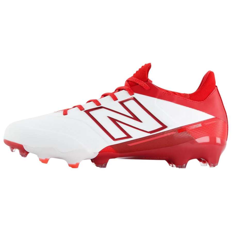New Balance New Balance Prodigy Abrasion Resistant Soccer Shoes Unisex White Red