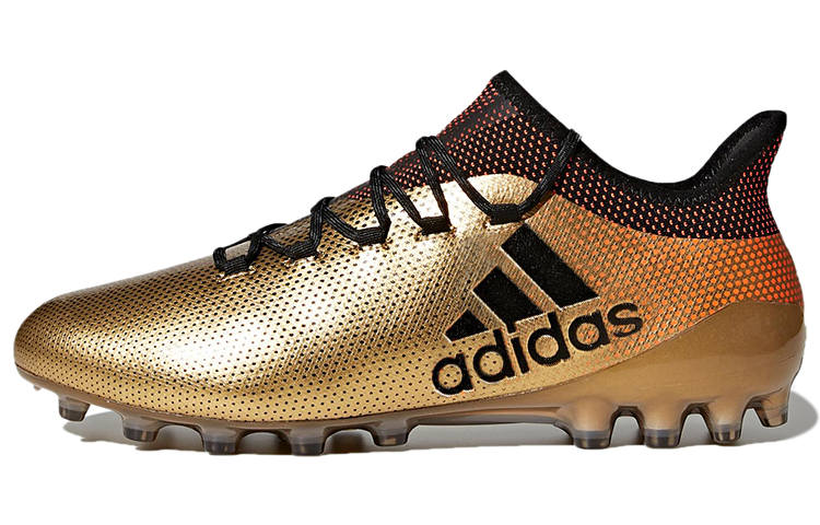Adidas Adidas X 17+ AG Artificial Ground Artificial Turf Abrasion Resistant Soccer Shoes Men's Gold Black