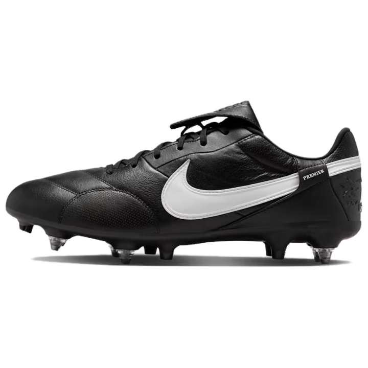 Nike Nike Premier 3 SG Soft Ground Leather Slip Resistant Soccer Shoes Unisex Black
