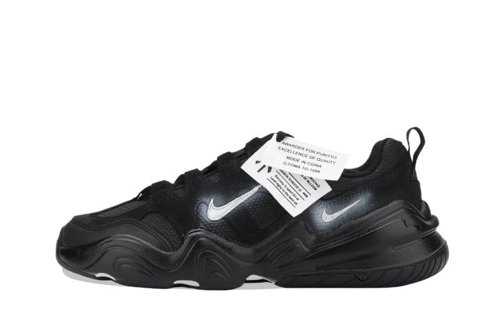 Nike Nike Tech Hera Silver Gradient Cushioning Height Increasing Low top Casual Shoes Unisex Black White