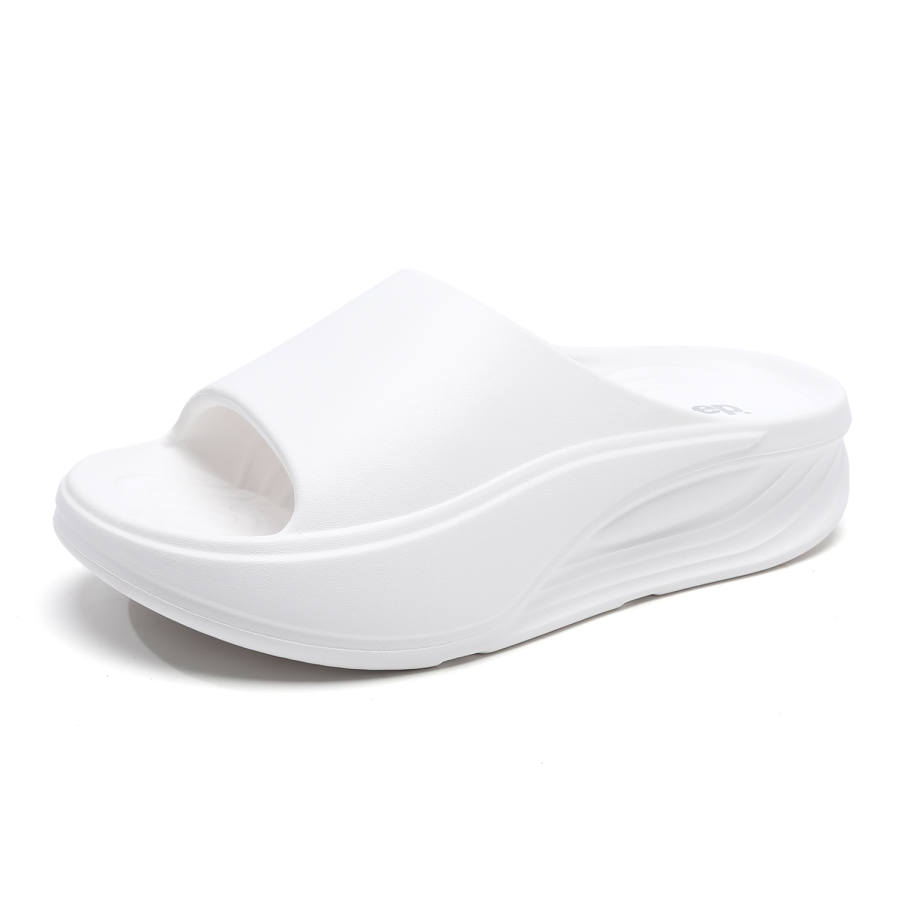 Jeep EVA Slip Resistant Slide Slippers Men's White