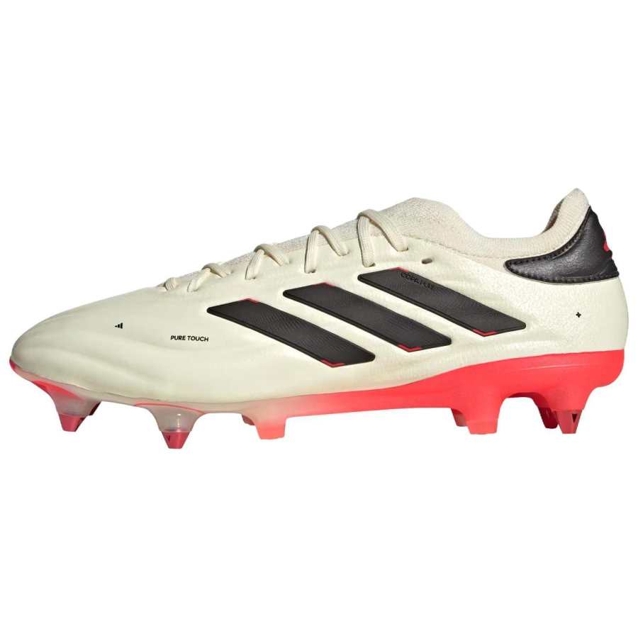 Adidas Adidas COPA PURE 2 SG Soft Ground Slip Resistant, Abrasion Resistant, Lightweight Soccer Shoes Unisex White Red