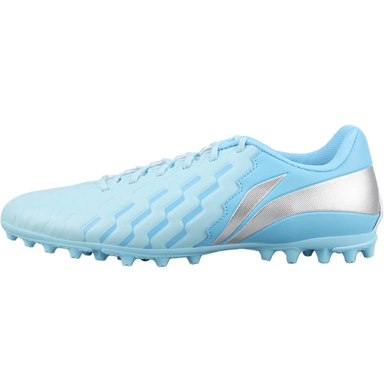 Li-Ning Li Ning MG Multi Ground Artificial Turf Cushioning Slip Resistant Soccer Shoes Men's Blue