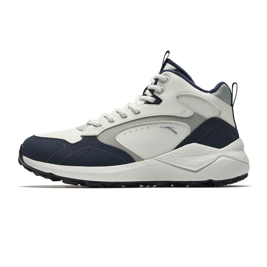 Anta Pedal Island Textile, Synthetic Leather Upper, Fleece Lined Lining, Winter Thermal, Trendy Fashion