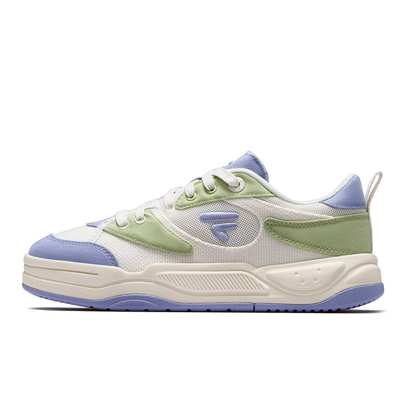 FILA FUSION BANK II DX CVS Cool Skateboard Shoes 2DX Canvas Edition Fabric Low top Casual Shoes Women's Snow Purple