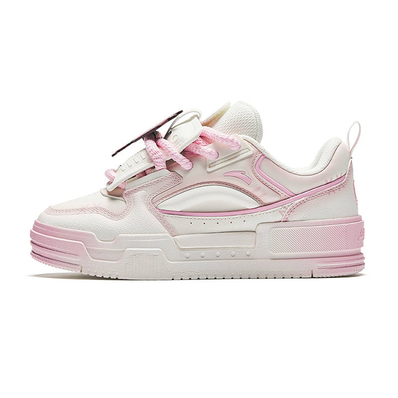 Anta x POP MART X Molly Mild Sugar Collaboration TV SHOW Puffy Shoes Low top Casual Shoes Women's White Pink