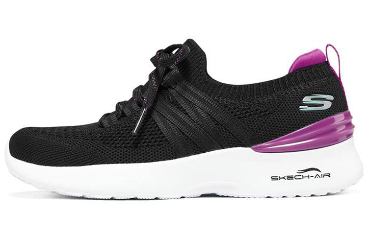 Skechers Skech Air Dynamight Mesh, Textile Low top Casual Shoes Women's Black Purple