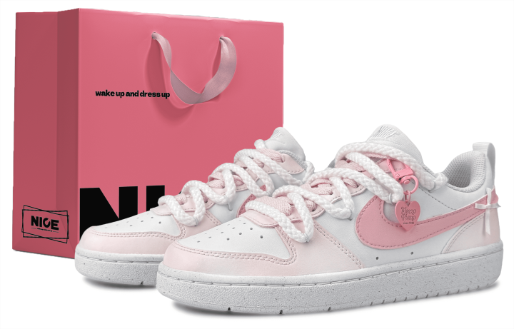 Nike Nike Court Borough Leather Abrasion Resistant, Breathable, Lightweight Abrasion Resistant, Breathable, Lightweight