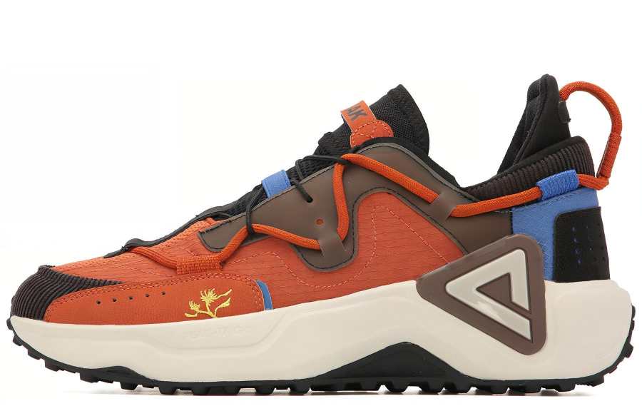 PEAK Taichi Tianxing Casual Shoes Men's Low Top Chestnut Brown/Black/Blue