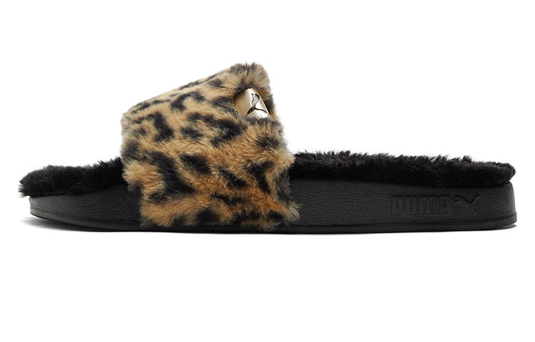 PUMA Shoes Sports Slippers 'Black Yellow' Women's