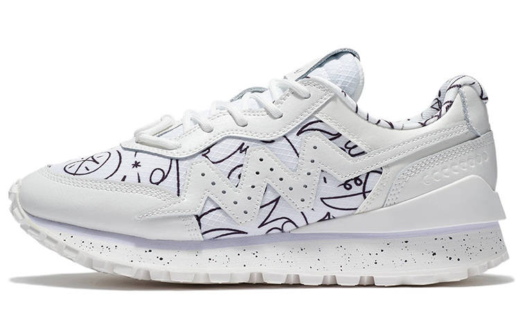 Li-Ning DFT x Li Ning 001 Wade Slip Resistant Abrasion Resistant Low top Sports Casual Shoes Women's White Black