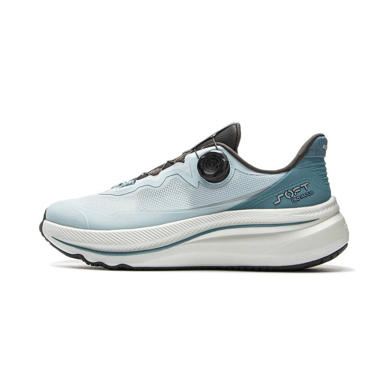 Li-Ning Li Ning Cushioning Slip Resistant Abrasion Resistant Breathable Support Rebound Low top Casual Shoes Unisex Cyan
