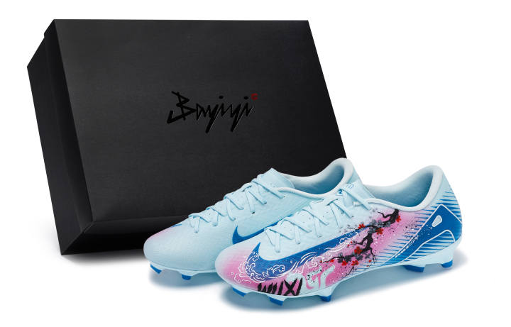Nike Nike Mercurial Vapor 16 Abrasion Resistant Soccer Shoes Unisex Blue Pink