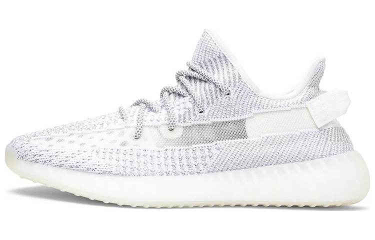 Adidas Originals Yeezy Boost 350 V2 Baby's Breath Static Fabric Low top Casual Shoes Men's Gray White