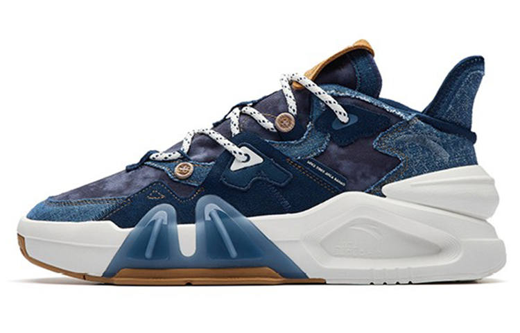 Anta Bastard 4 Low top Skateboard Shoes Men's Dark Shadow Blue