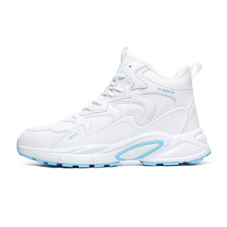 BTE Cushioning Slip Resistant Thermal High top Casual Shoes Unisex Waterfall White