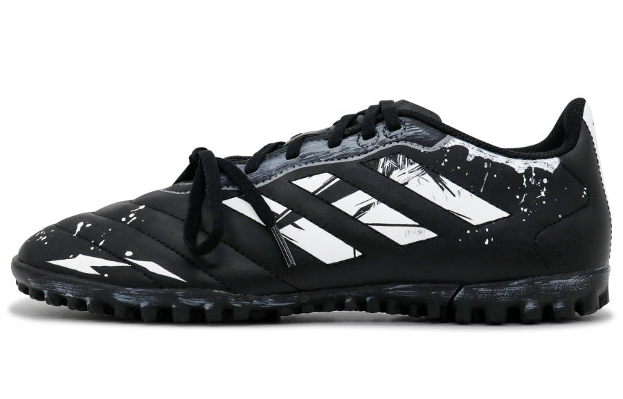 Adidas Adidas GOLETTO VII TF Turf Slip Resistant And Breathable Slip Resistant And Breathable Soccer Shoes Unisex Black White