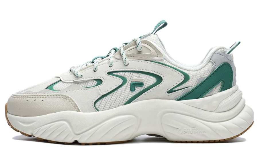 FILA FUSION Conch D Cushioning, Wear Resistant Low top Casual Shoes Women's White Green