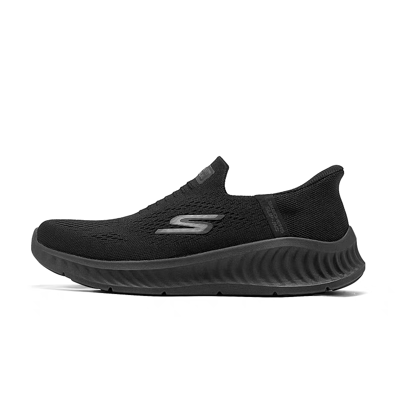 Skechers MEN'S GO WALK Fabric Comfortable Breathable Low top Casual Shoes Men's Black