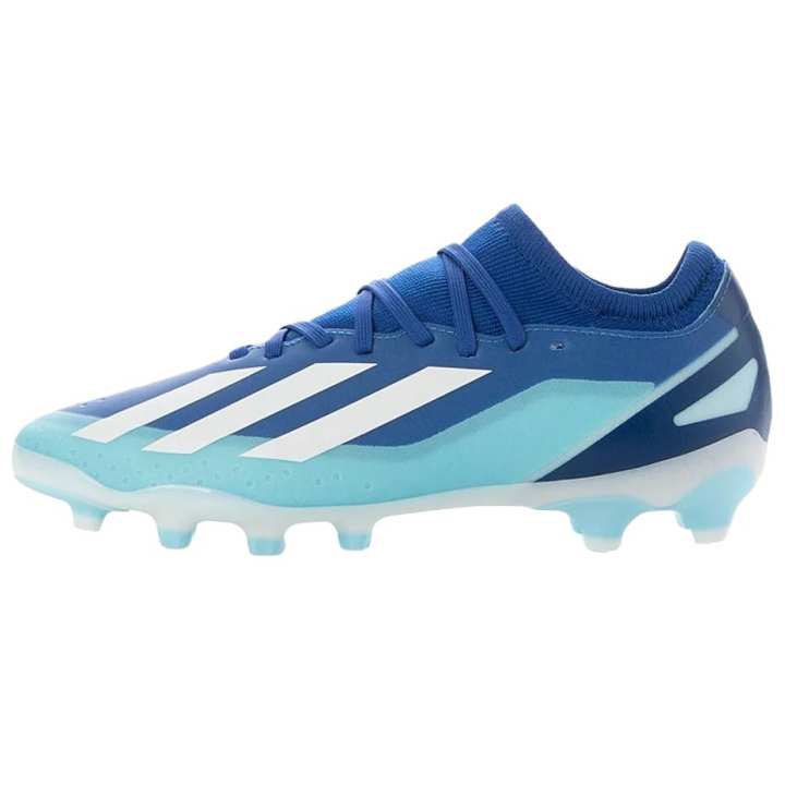 Adidas Adidas X Crazyfast.3 Fabric Comfortable Round Toe Low top Soccer Shoes Blue White Kids'