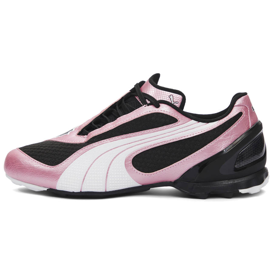 PUMA V S1 Abrasion Resistant Low top Casual Shoes Unisex Black Pink