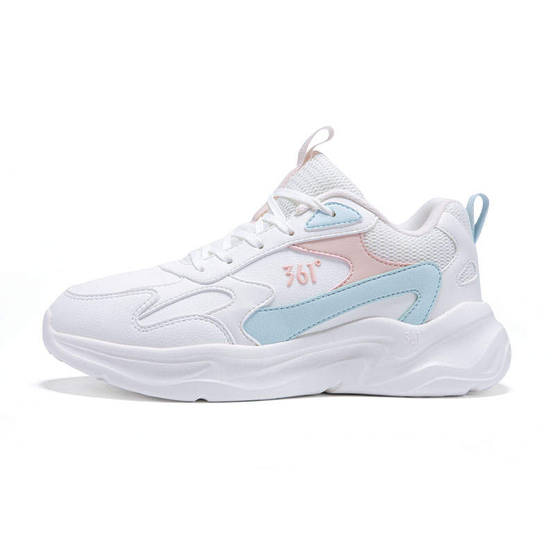 361° Mid top Fleece Lined Insulated Shoes Women's Feather White Sheer Blue
