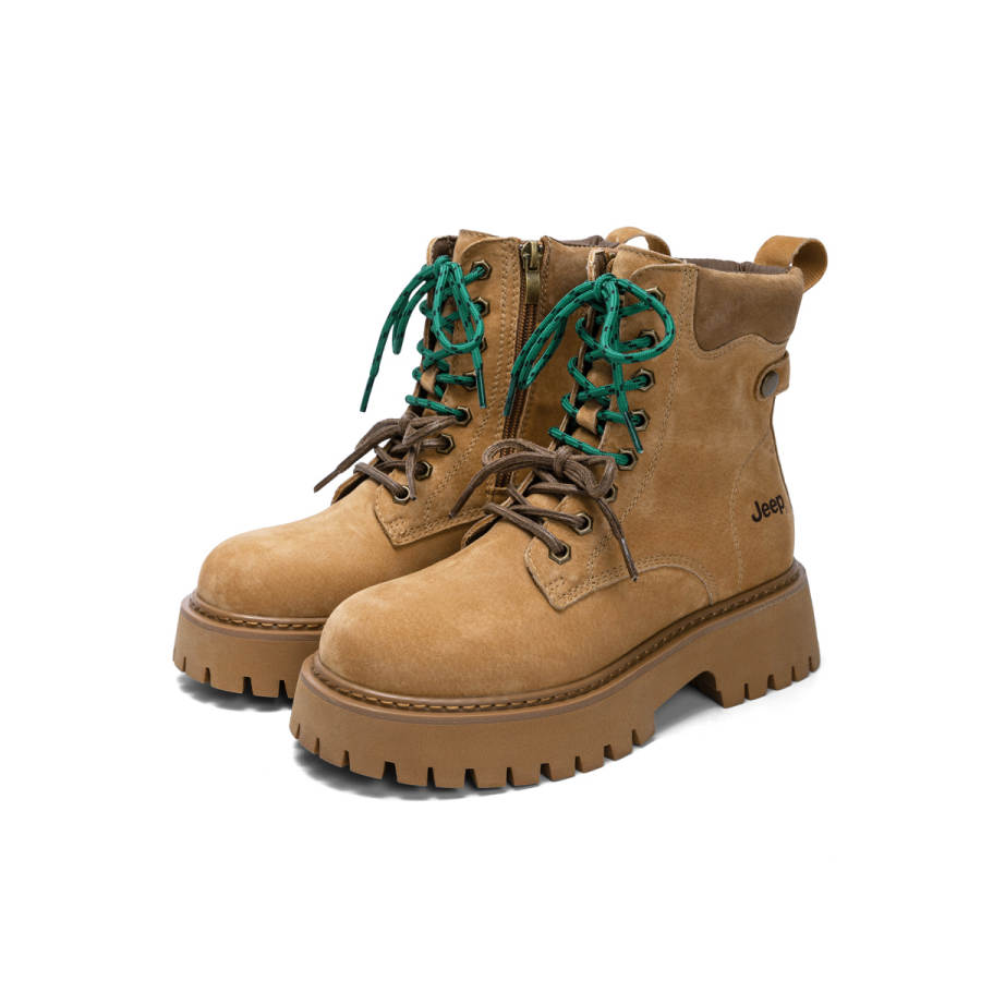 Jeep Combat Boots Women's Pink Purple/Brown/Khaki/Coffee/Black