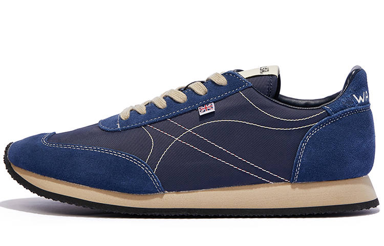 Norman Walsh Tdl Cow Leather, Textile Low top Casual Shoes Unisex Marine Blue