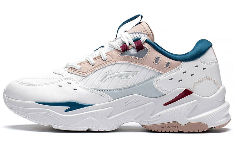 Li-Ning Li Ning Low top Sports Casual Shoes Women's White Pink