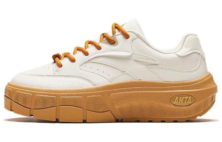 Anta Slip Resistant, Abrasion Resistant, Thermal Low top Casual Shoes Women's White Brown