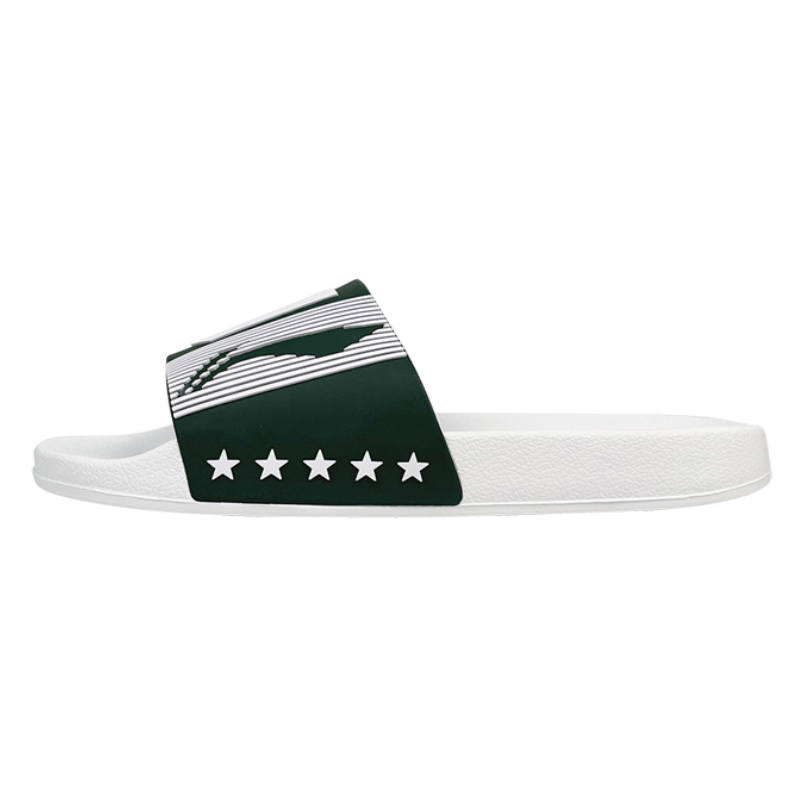 Li-Ning Li Ning Slip Resistant Abrasion Resistant Slide Slippers Men's White Green