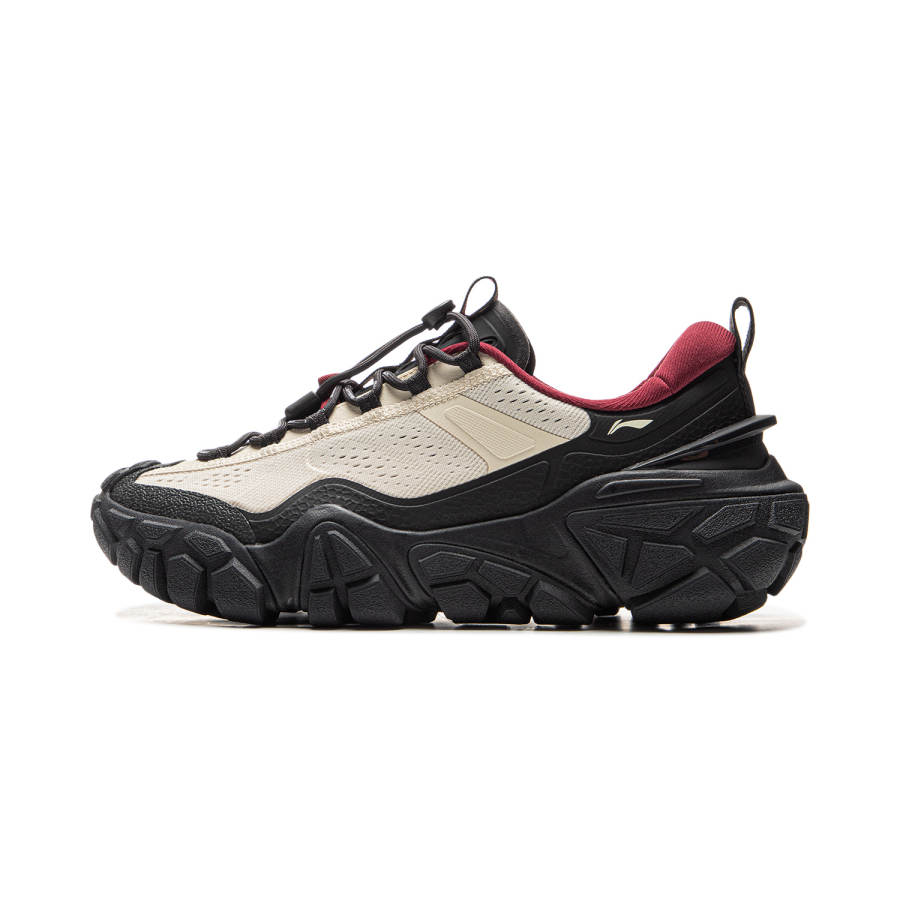 Li-Ning Li Ning Sand Dune Slip Resistant Abrasion Resistant Low top Casual Shoes Men's Eggnog Cream Gray Night Black