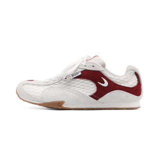 Cat&Sofa Slip Resistant Cushioning Slip Resistant Cushioning Low top Casual Shoes Unisex White Red