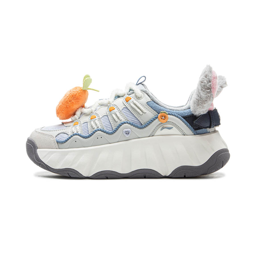 Li-Ning Disney x Li Ning Cookie Shoe Slip Resistant, Abrasion Resistant, Lightweight, Thermal Low top Casual Shoes Women's