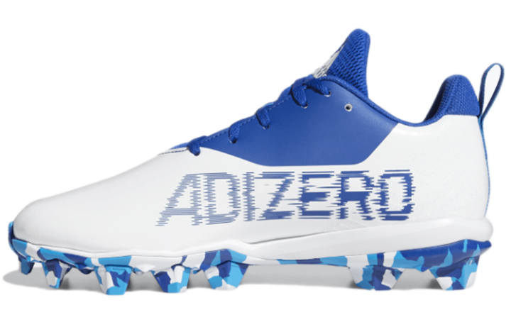 Adidas Adidas Adizero MD Soccer Shoes White Blue