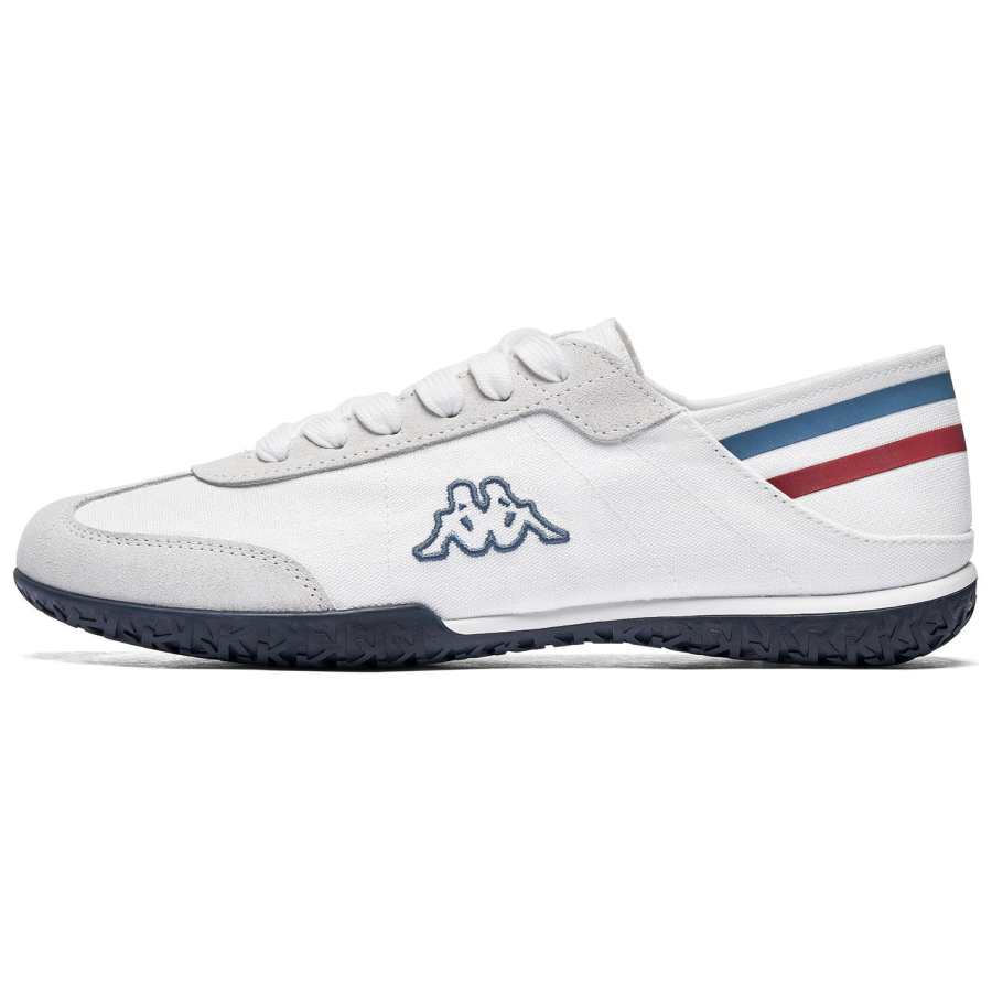 Kappa Cushioning Abrasion Resistant Cushioning, Wear Resistant Low top Casual Shoes Unisex White Black