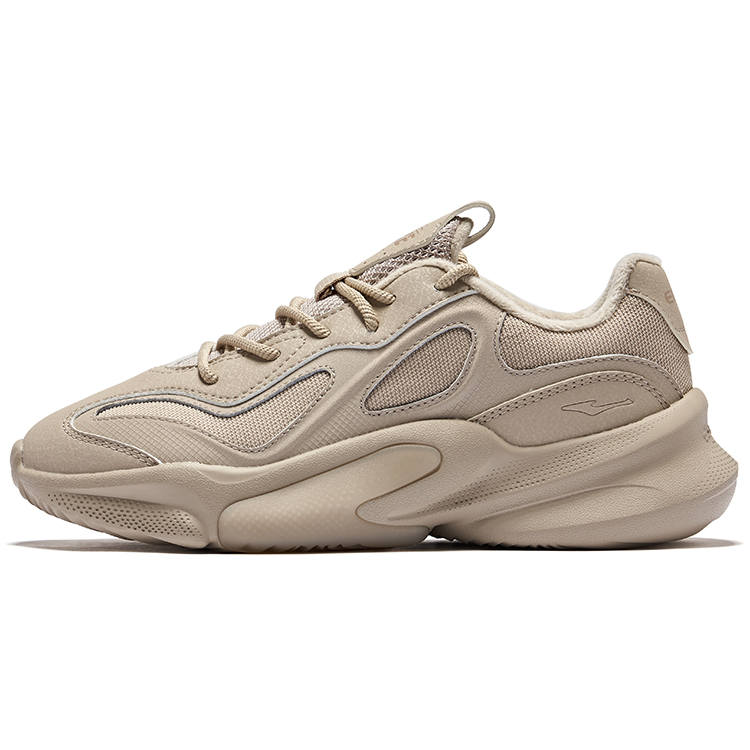 Erke Derivation 2V2 Padded Version Cushioning Thermal Rebound Low top Casual Shoes Women's Light Linen