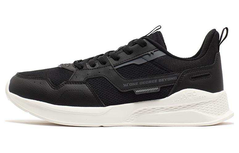 361° Lightweight Comfort 1.0 Cushioning Abrasion Resistant Breathable Low top Casual Shoes Men's Black Gray