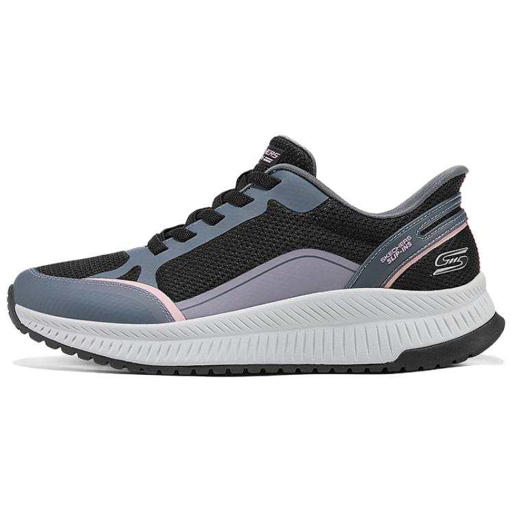 Skechers Low Top Lace Up Fabric Low top Casual Shoes Women's Black