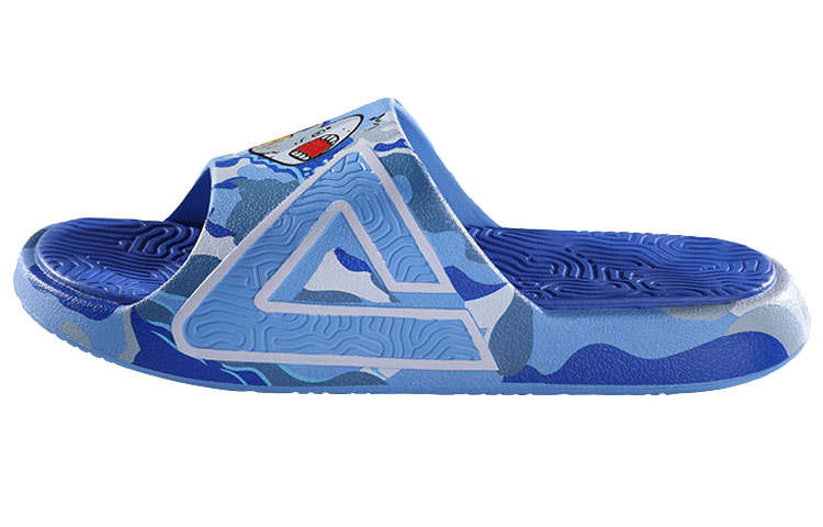 PEAK IDX x PEAK Tai Ji1.0 Rubber Sole Quiet Slide Slippers Men's Blue