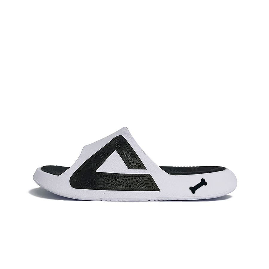 PEAK Tai Ji1.0 Odor Resistant Abrasion Resistant Odor Resistant, Abrasion Resistant Slide Slippers Men's White Black