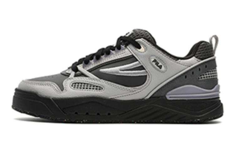 FILA SLAM Textile, Synthetic Leather Cushioning Abrasion Resistant Support Low top Casual Shoes Women's Black