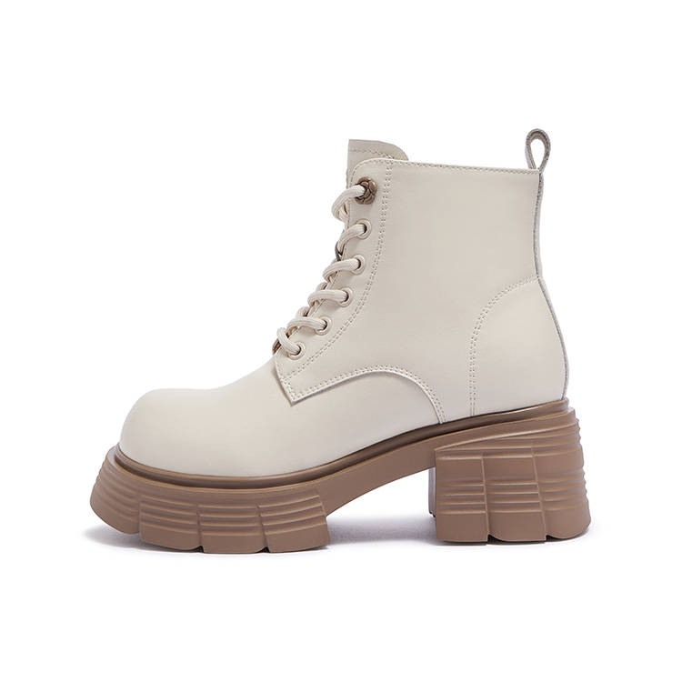 CAMEL CAMEL Combat Boots Women's Beige Black