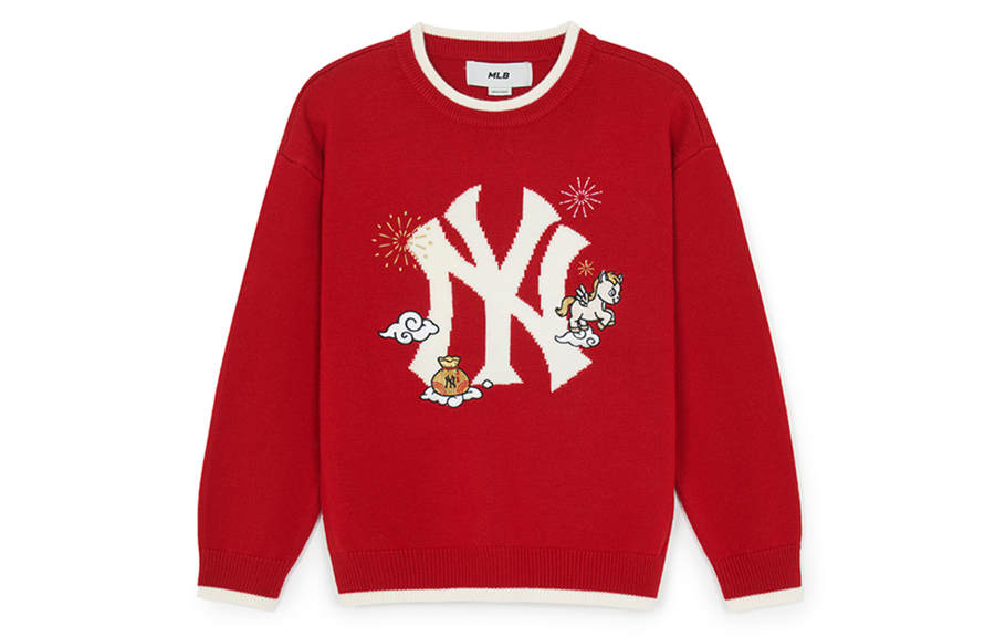 MLB KIDS Knitted Sweater New York Yankees SS26 Children Aged 3 7 Years Old