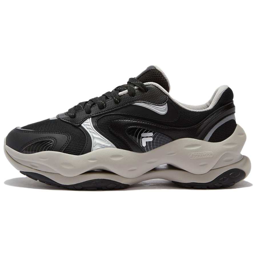 FILA FUSION CHEESE DX Cheese Abrasion Resistant Low top Casual Shoes Men's Black