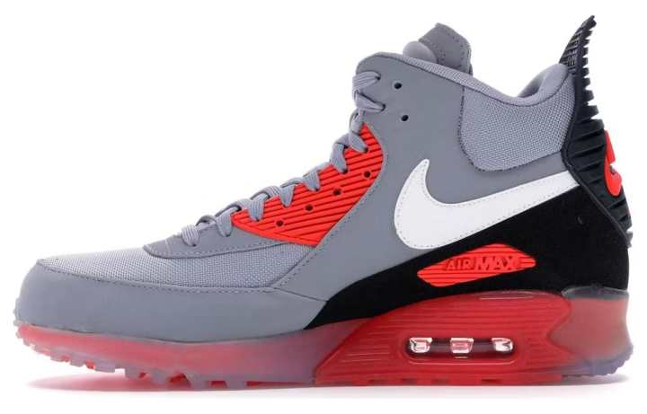 Nike Nike Air Max 90 Sneakerboot Ice Wolf Grey Infrared