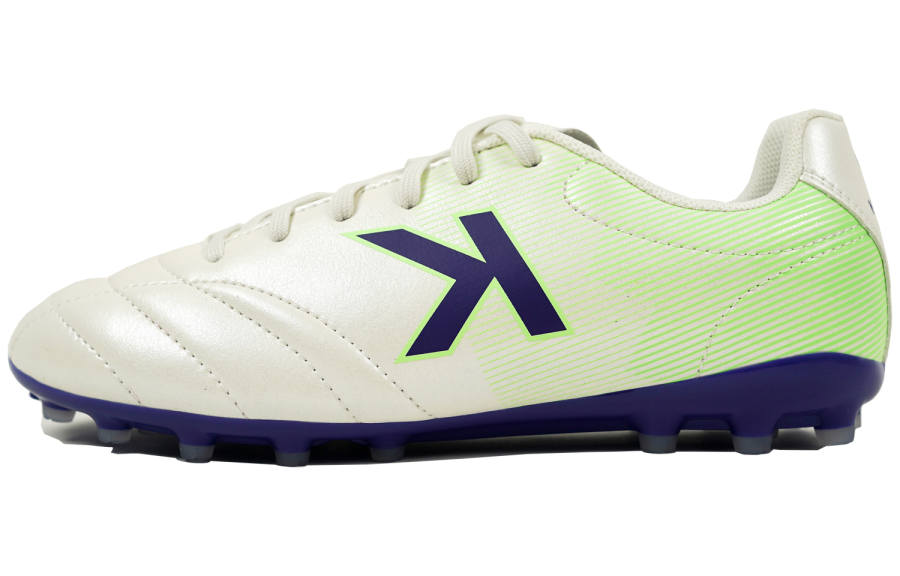 KELME MG Multi Ground Abrasion Resistant Slip Resistant Soccer Shoes Unisex White Green
