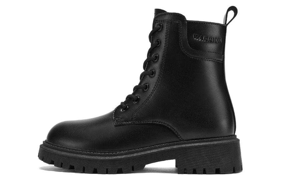 WARRIOR WARRIOR Short Mid Calf Combat Boots 4.5cm Women's Black