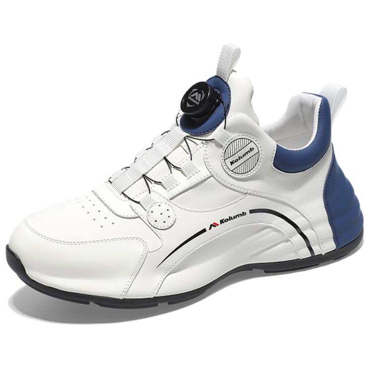 KOLUMB Cushioning Slip Resistant Height Increasing Low top Casual Shoes Men's White Blue